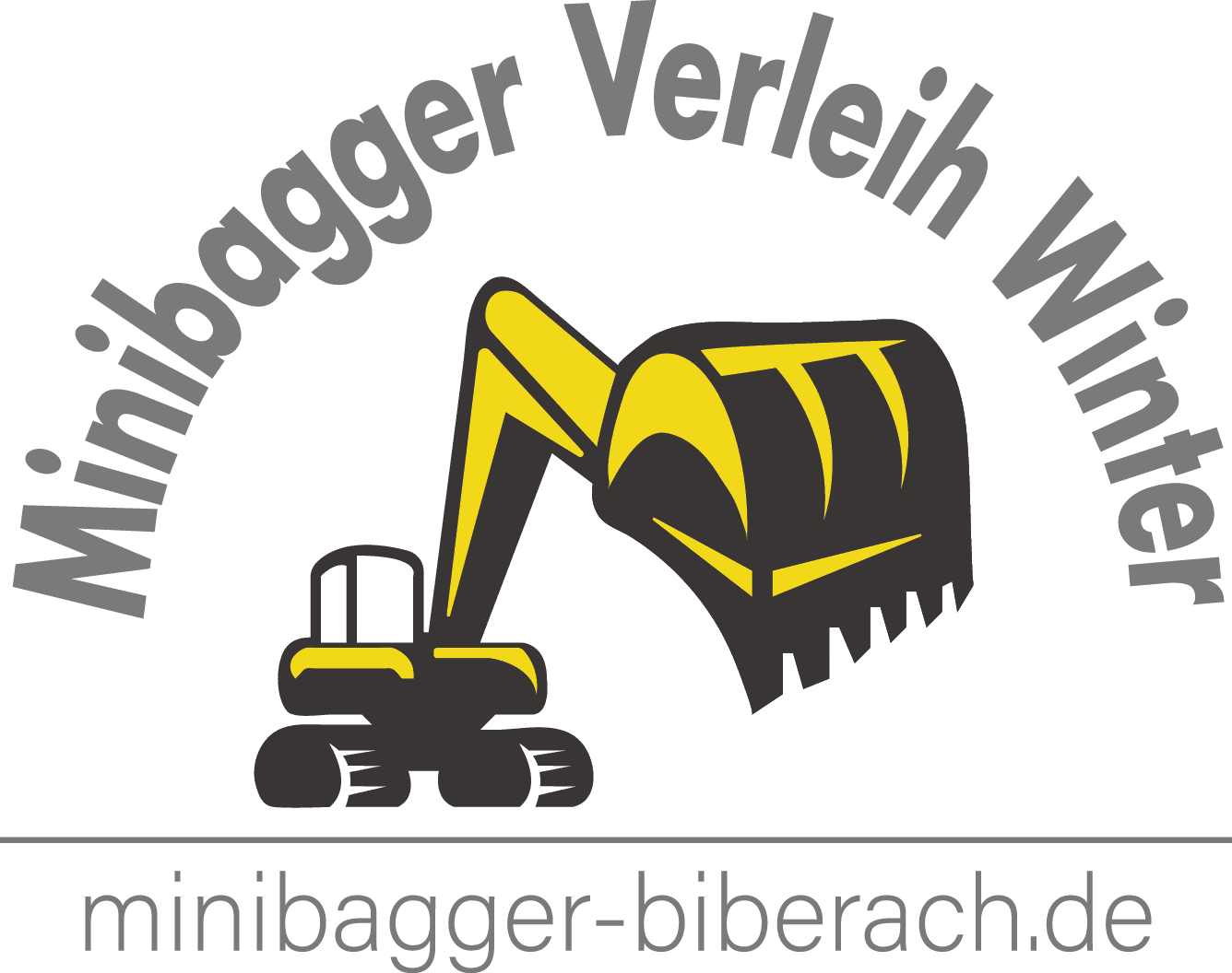 Bild zeigt zwei Minibagger zum leihen von Minibagger Verleih Winter in Biberach